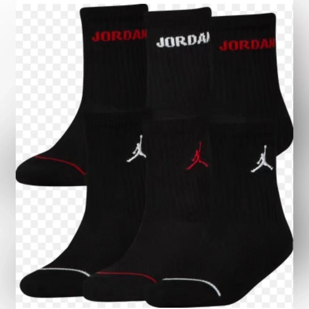 Nike Jordan Boys Crew Socks (6-Pack) | Size YTH 5Y–7Y WMN 6-10/ Men 6-8